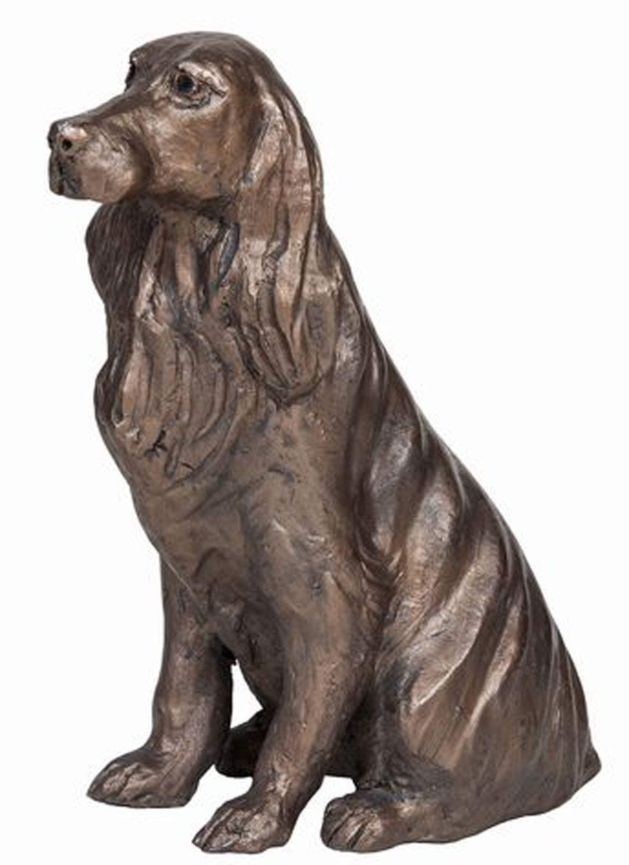 Frith Sculpture Bunty - Spaniel Sitting Down by Paul Jenkins