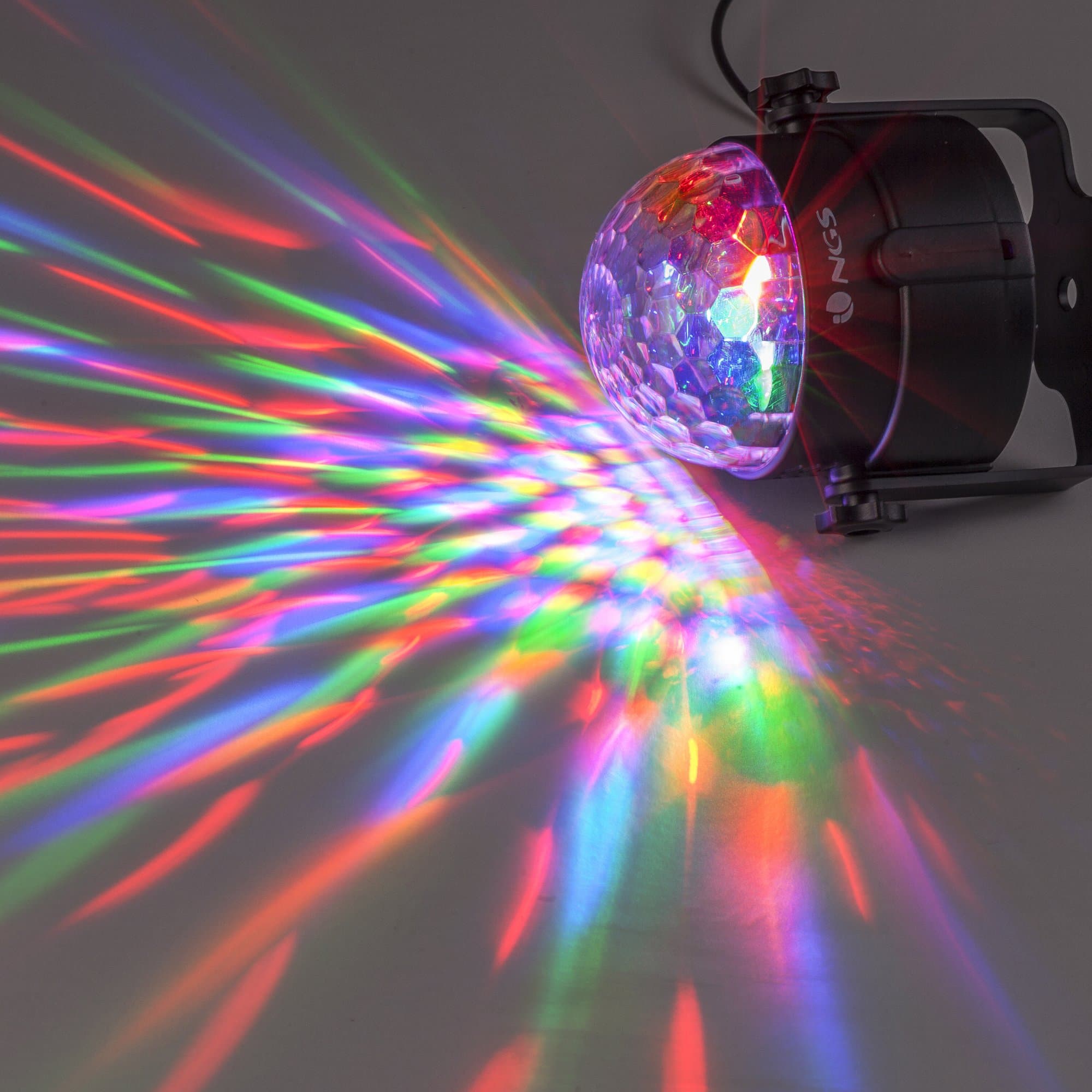 NGS Spectra Rave Multicolor Disco Accessory - Multicoloured, Indoor, Black, Translucent, LED, Blue, Green, Red, 18 Watts