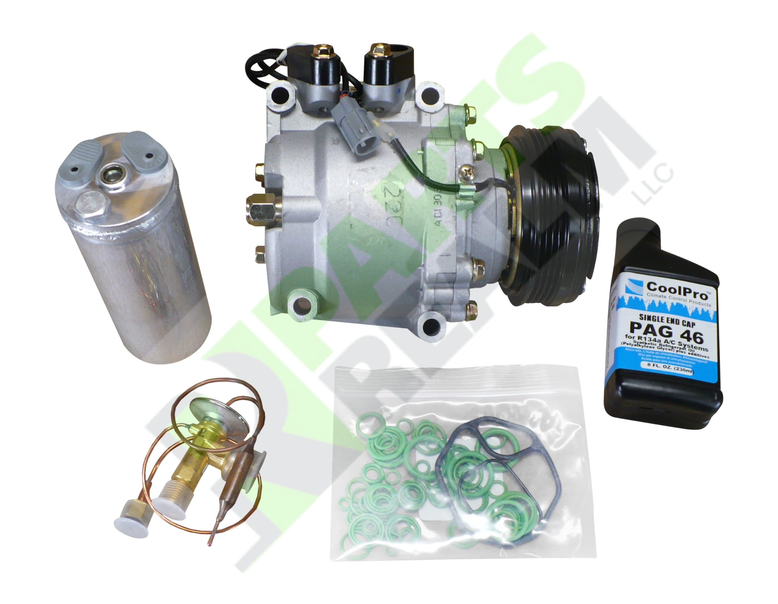 Parts Realm CO-3555AK2 Complete A/C Compressor Replacement Kit