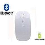 Bluetooth Mouse Wireless Mouse Mobile Mouse Optical Mouse Charging Mouse Applies for Notebook, PC, Laptop, Computer,Windows/Android Tablet (BT Mouse Bright White)