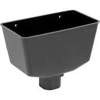 Black Round 68MM Down Pipe RAIN Water DOWNSPOUT Hopper