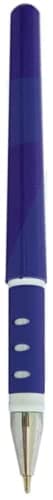 Montex 10 x 0.7mm Smooth Tip Classic BLUE Ball Point Pens Cushioned Rubber Grip