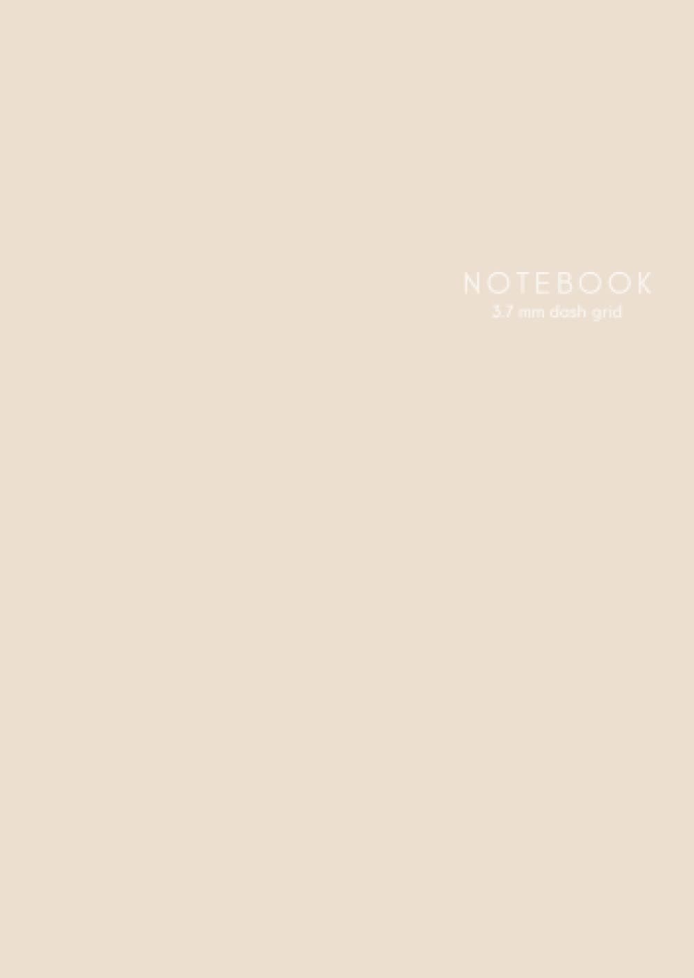 Notebook: B6 Size 3.7mm Dash Grid Minimalist Neutral and Skin Tone (Color: Wheat) Journal
