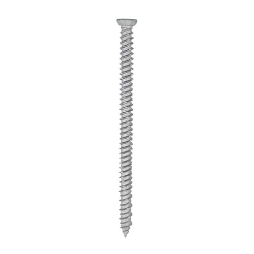 Concrete Screw, TX 30, Size 7.5 x 80, Flat Countersunk, Exterior Silver, Material Carbon Steel, 50 in Pack