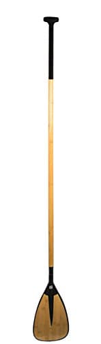 Fixed Bamboo Paddle w/Bamboo Blade; Round Shaft