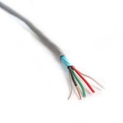 18/4 Awg 1000FT Shielded Security Cable Alarm Wire - Audio - Access - Control - CMR/CL3-R/FPLR Rated In-Wall or Riser - Made in the USA - Stranded Bare Solid Copper (not copper clad aluminum) 18 gauge 4 Conductor 1000 Feet