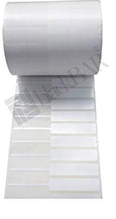 BlackBAR Bat White Thermal Transfer Polyester Tag,100mm*13mm,Roll of 1000 Pcs
