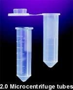 8520B Micro-Centrifuge Snap Cap Tubes, 2 ml Capacity, Blue (Pack of 1000)