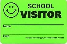 School Visitor Badge Security Stickers 102020 (1000/Roll)