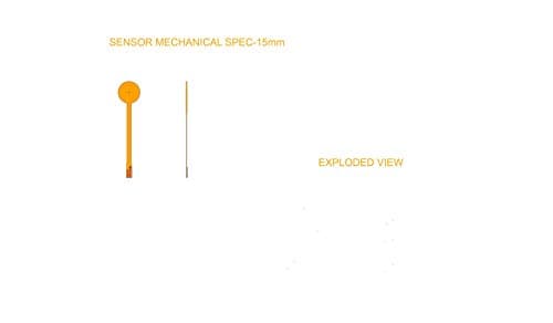 Capacitive Force Sensor 15 mm 4.5 N (1 lbs)