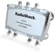Radio Shack Satellite Passive 4 way Multi Switch for dual-LNB Systems and Antennas