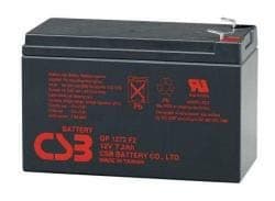 CSB GP1272F2 - 12 Volt/8.0 Amp Hour Sealed Lead Acid Battery with 0.250 in Fast-on Terminals
