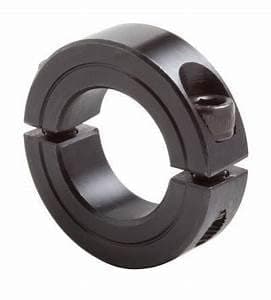 SUMMIT COLLARS C2-200 CB2-200 2" ID Double Split Clamping Shaft Collar – Heavy-Duty Black Oxide Steel for Industrial, Agricultural, and Mechanical Applications