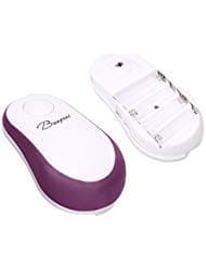 Smooth Edge Electric Can Opener with One Button Start & Auto Stop (Purple)