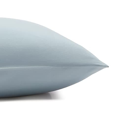 AmazonBasics Microfiber Sheet Set - (Includes 1 bedsheet, 1 Fitted Sheet with Elastic, 2 Pillow Covers) Full, Spa Blue