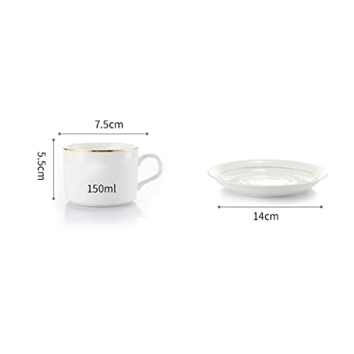Dinner Plate European Ceramic Cup Coffee Cup Set Coffee Cup 6 Piece Set Household Flower Tea Cup Saucer Spoon Mug