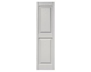 Mid-America Williamsburg Raised Panel Vinyl Standard Shutter - 1 Pair - 12 x 71 030 Paintable