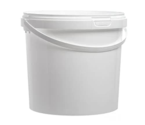 20 x 5L, LTR, Litre Plastic Buckets with Lids