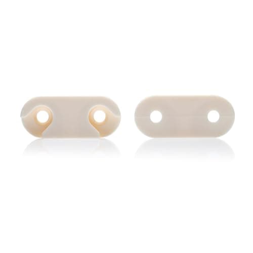 Compatible HEMNES Shoe Cabinet Hinge Replacement (Pack of 2, ABS Plastic, Unfinished, Door Mount)