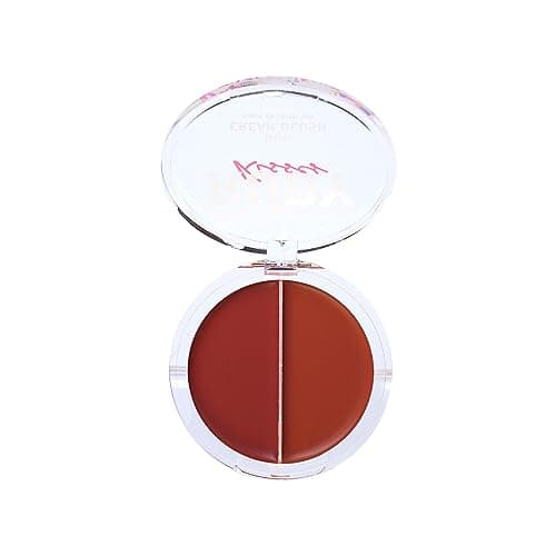 Ruby Kisses Duo Cream Blush, Smooth, Natural-Looking, Long-Lasting Face Makeup Blush for Cheeks, Lips, and Eyes, Buildable and Blendable, Infused with Green Tea, Aloe Vera Extract, and Hyaluronic Acid