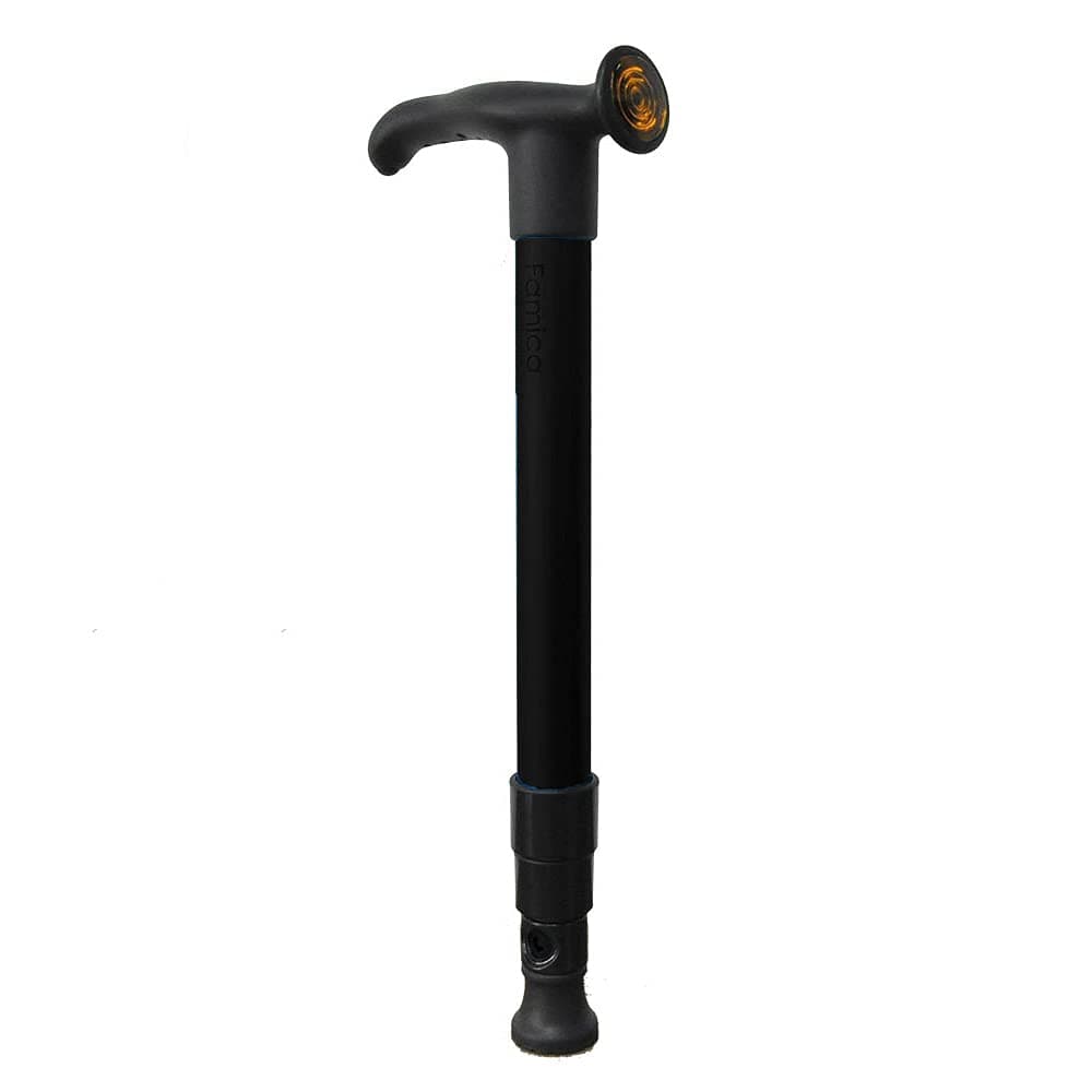 Pocket Cane : Latest Ultra-Compact Walking Cane with Length Memory Function, 1 Second extends to Desired Length (up to 37") Collapse to 14”. Adjustable, Lightweight & Portable. Matt Black