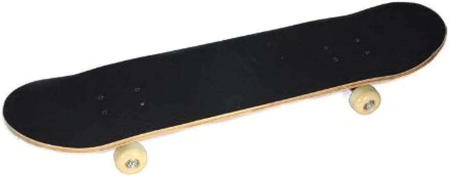 Plain Black Skateboard | Large (14 x 79 x 20.5 cm) | Durable Skateboard for All Skill Levels