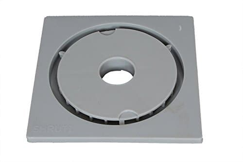 SHRUTI Abs Floor Drain Cover, Trape,Gutter Jali for All Types of Water Drain Outlet.Anti Cockroach Jali Comes with Free Filter Cup Set - 1265(Grey),1272