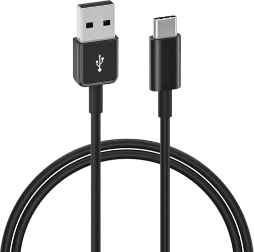 100FIT 3A Fast Charging 1m Type C Cable for Smartphones, Tablets & other Type C devices, 480Mbps Data Sync, Quick Charge 3.0 (Black)