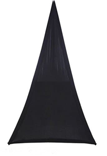 2 x Black Single One Sided Triangular DJ Light Stand Tripod Cover Scrim