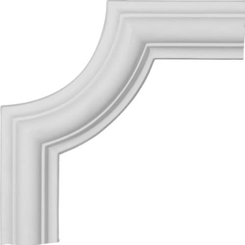 Ekena Millwork PML06X06AS-CASE-4 Ashford Corner (4-Pack) Panel Moulding, 6 1/8"W x 6 1/8"H, Primed