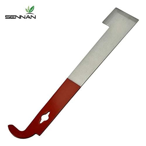 GenericSennan Stainless Steel J Type Hive Tool Beekeeper Scraper Red Tail Beekeeping Tools Scraper Home Beekeeping Equipment: As Show, 268 X 45 X 2Mm