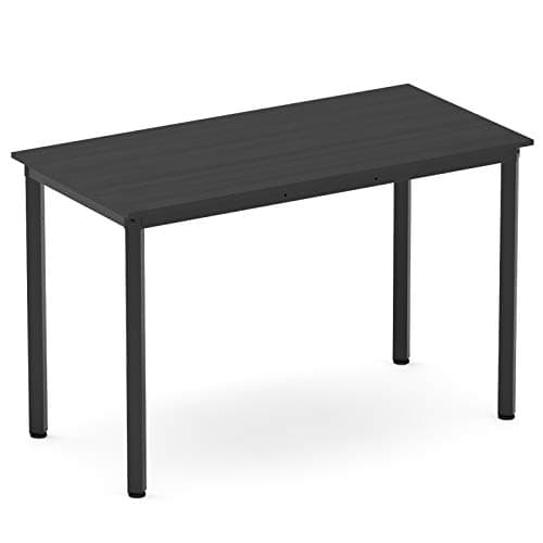 Weehom Computer Desk Home Office Writing Desk Study Laptop/Dining Table - 55 Inches Black Desk