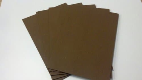 10 Kydex Plastic Sheets Brown 12" X 12" X 0.080"