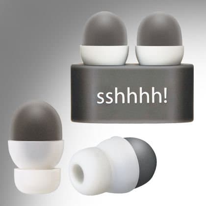 Sshhhh! High Quality Reusable Ear Plugs (Grey)