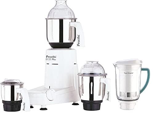 Eco Plus 4 Jar Mixer Grinder 110 Volts, White