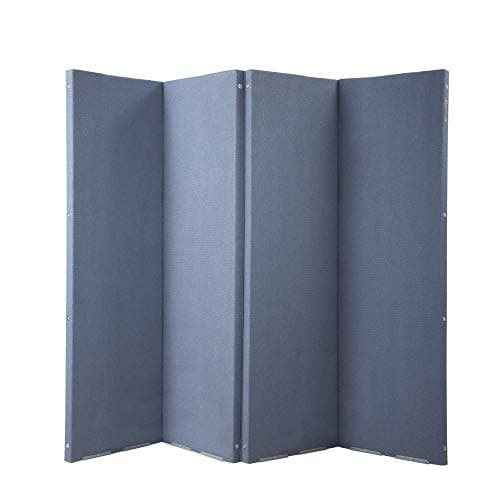 VERSARE Versifold Acoustical Room Divider - Folding Partition Panel Sound Reducing Screen | Office Divider | Tan 8 x 6.6