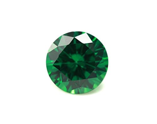 Alone Moon Loose Ruby Sapphire Emerald Synthetic Gemstones Round Diamond Cut Perfect Replacement for Jewelry Making