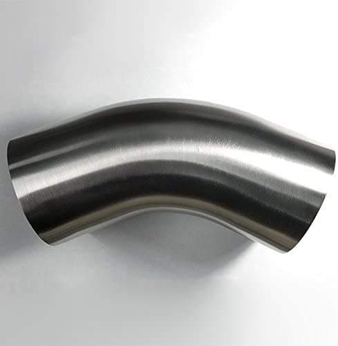 3" Stainless 45° Mandrel Bend Elbow - 1D Tight Radius - 16GA/.065" Wall - 2" Legs - SS304 - Stainless Bros