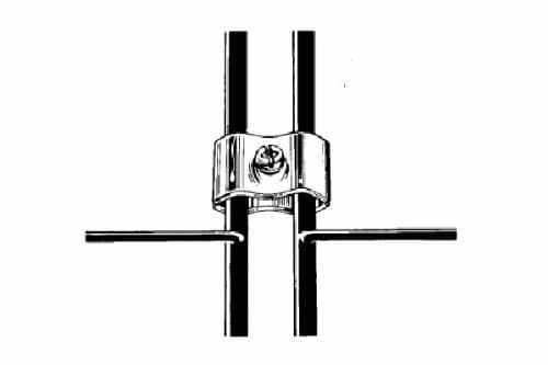 Gridwall Joining Clips Connectors for Grid Panels - Black Color - Box of 25 Pcs.