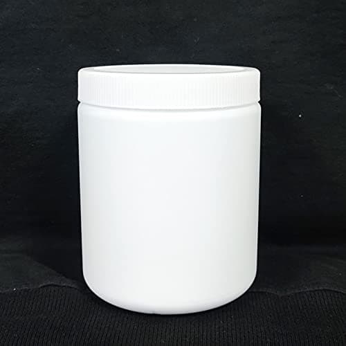 PATCO - 650ml White HDPE Empty Container - for Ayurvedic Powder Storage Container/Kitchen Storage/Gym Powder Storage/Air Tight (Pack of 50)