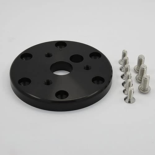 3/8" Steering Wheel Hub Adapter Conversion Spacer Black for 3 Hole Steering Wheel to 6 Hole Adapter