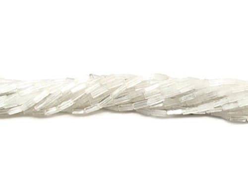 Clear Quartz Rectangle Smooth Gemstone Beads 14 x 4mm 16" Strand - Jewelry Making Supplies