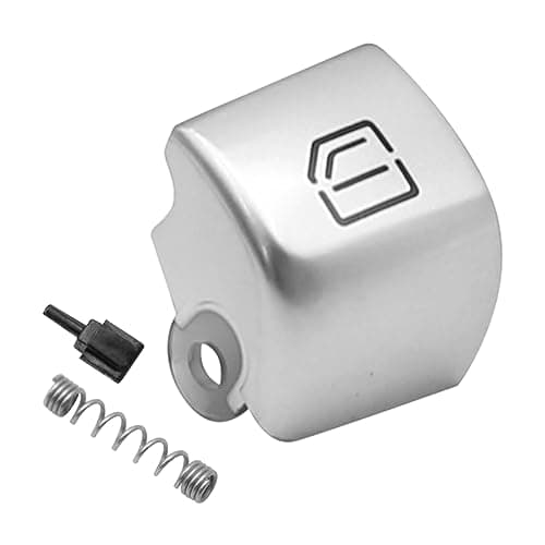 LIDSCURA Manual Push Button Front Left Window Switch Cover for Mercedes Benz C E GLC Class W205 W213 W253, ABS+PC, 2017-2020