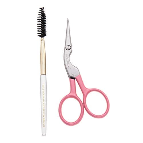 Amazon Exclusive Rose Tea Brow Shaping Scissors & Brush