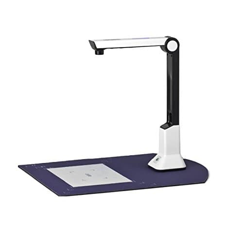 USB Overhead Document Camera Book Scanner,OKWOLOK Fast Scanning Books,Photos,Objects, with LED Lights, 5 Mega-Pixel High Definition, for Classrooms,Libraries,Demonstration