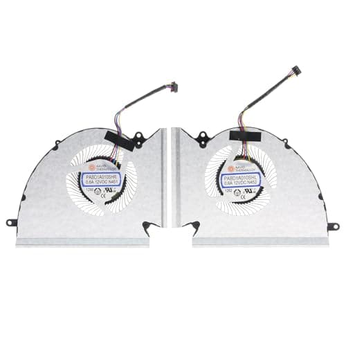 Replacement CPU&GPU Cooling Fan for MSI GP76 GE76 WE76 MS-17K2 MS-17K3 PABD1A010SHR-N452 PABD1A010SHR-N451