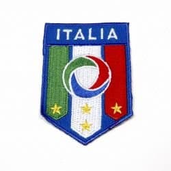 Italia 4 Star Iron on Medium Patch Crest Badge Italy 3.5 X 2.5 Inch New