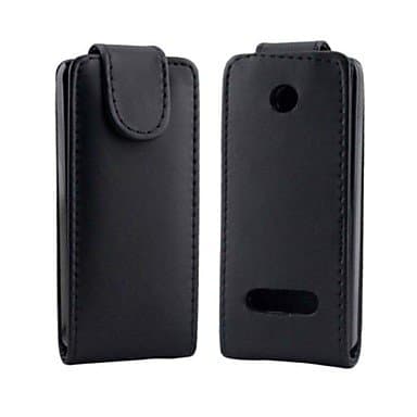 Cases , Open Up and Down PU Leather Full Body Case for Nokia 301