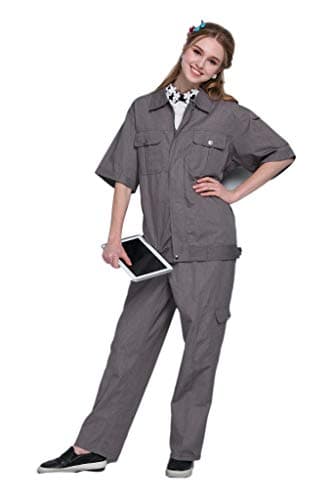 LVFEIERRadiation Protection/RFID Blocking/EMF Shielding Women's Work Suites Grey