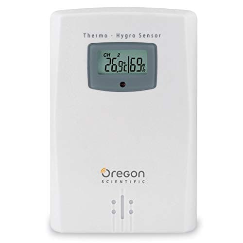 Oregon Scientific THGR122NX Water Resistant Remote Sensor W/ LCD Display Measures and Displays Humidity & Temperature from -22F to 140F